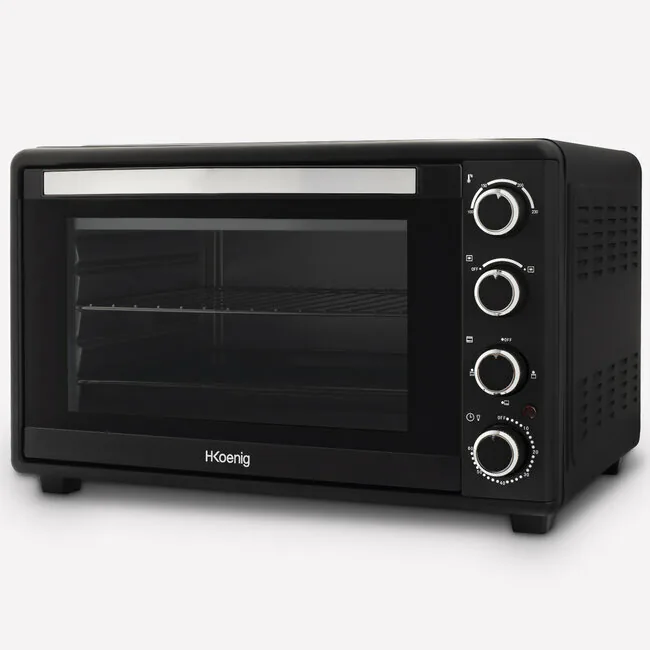 Mini-four H.Koenig FO25 noir de 25 litres, porte fermée