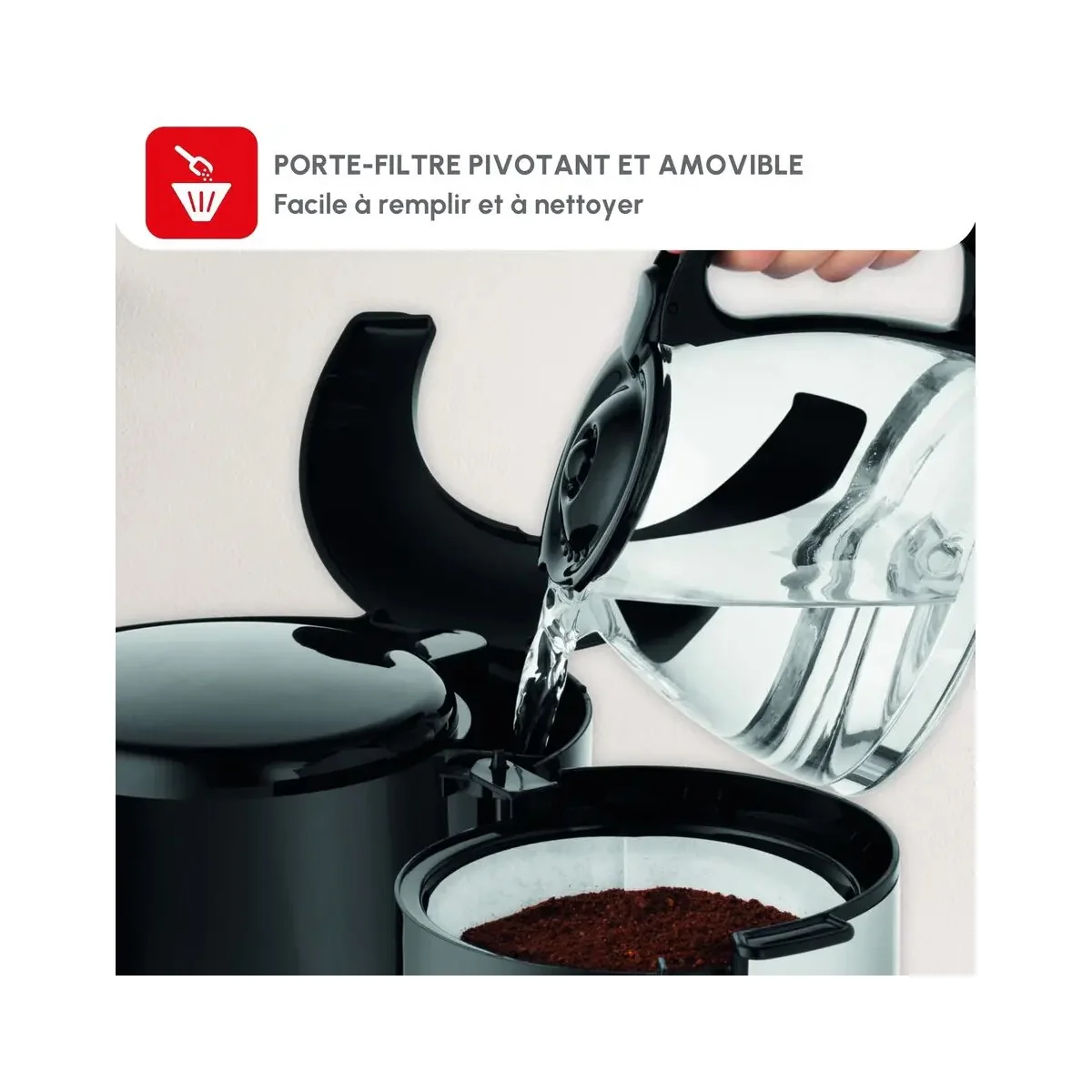 Porte-filtre pivotant de la Moulinex Subito FG360811